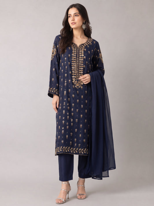 Astola 3Pc - Luxury Embroidered Dress