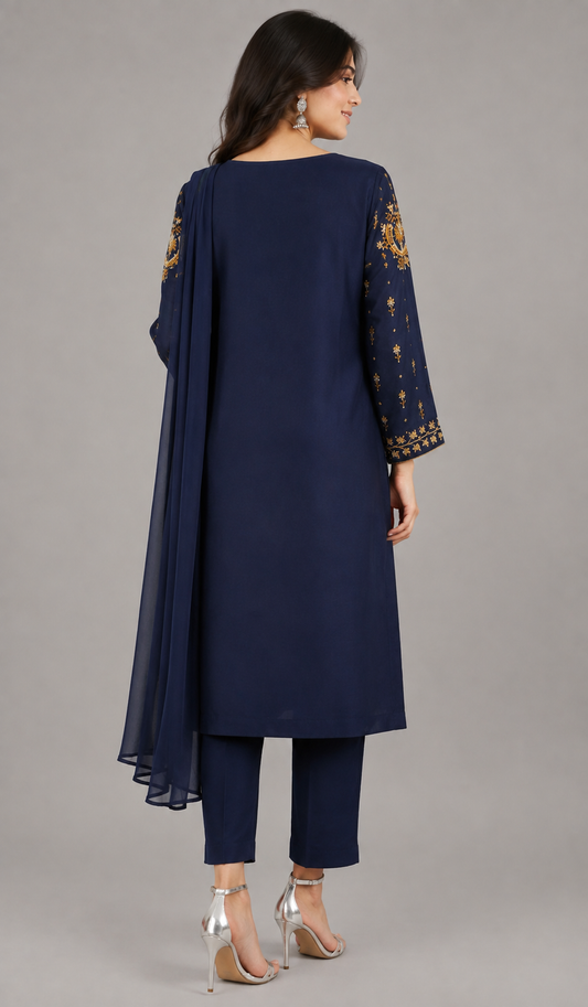 Astola 3Pc - Luxury Embroidered Dress