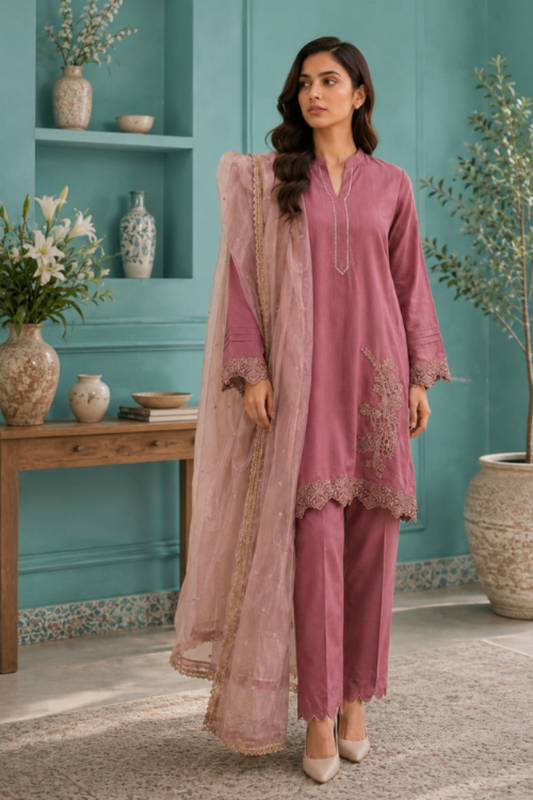 ELYSIAN PINK - 3 Piece Suit - LC-ELYS-0192