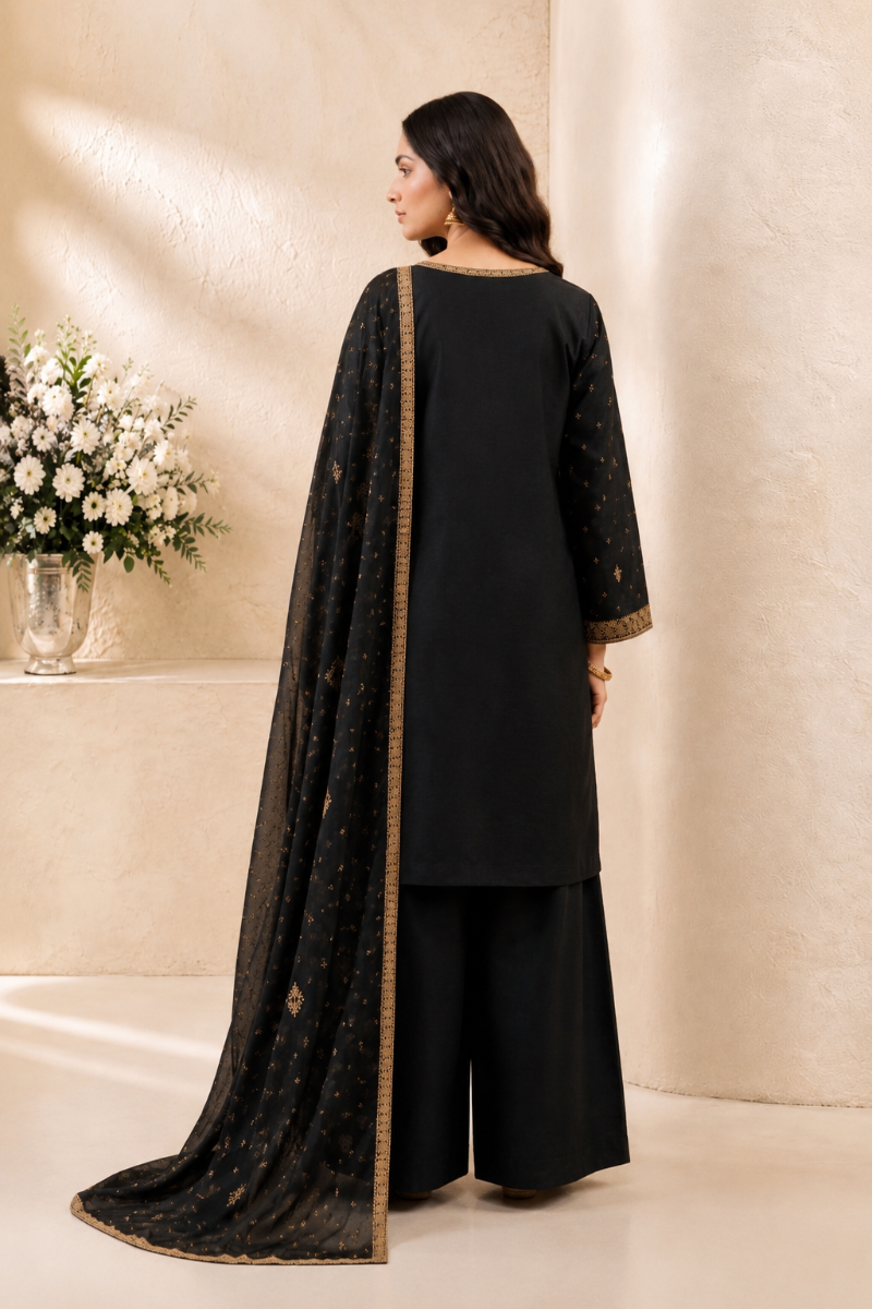 Nooré Luxe Handcrafted Kora Dabka 3-Piece Suit