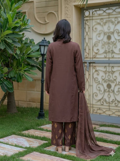 Cotton Net 3-Piece Block Print Suit with Khaadi Net Dupatta | Ready To  Wear