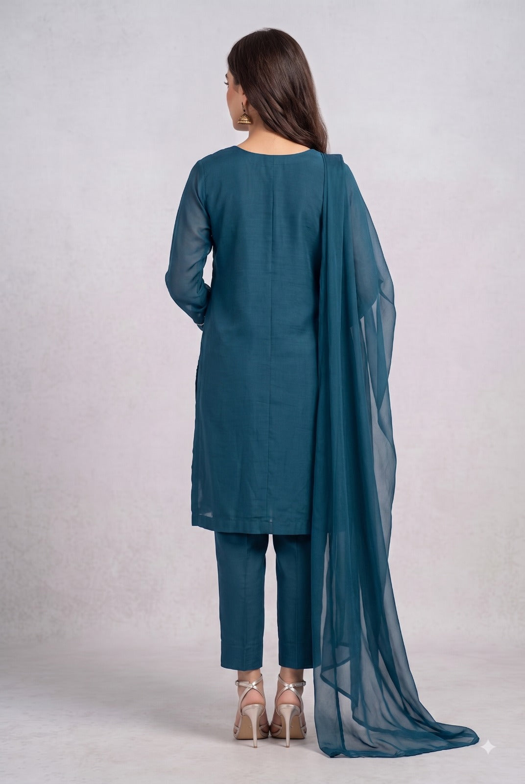 Ideal – Deep Teal Zardozi