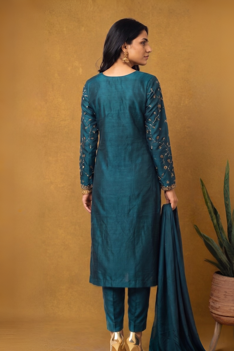 Royal Kora Dabka 3-Piece Heavy Formal Suit