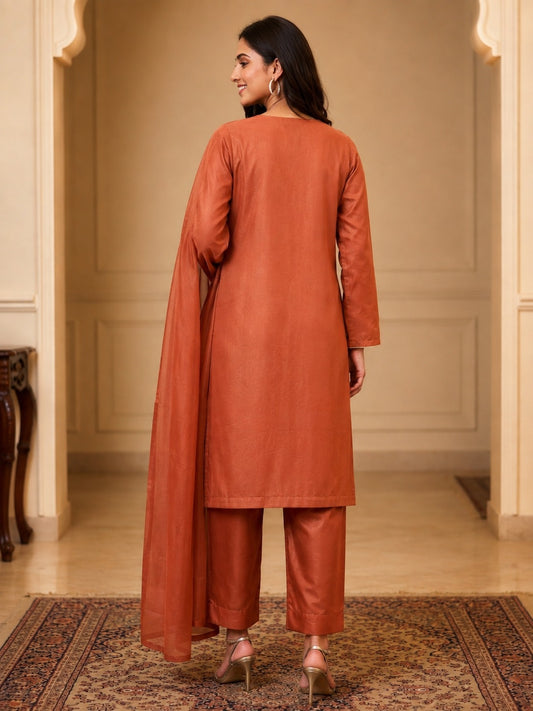 Burnt Rose 3-Piece Formal Suit