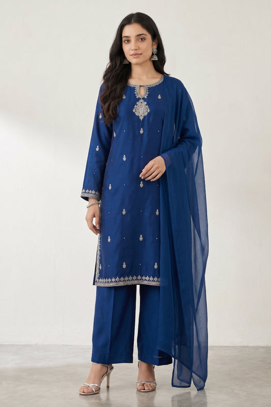 Azure Bloom – 3-Piece Suit